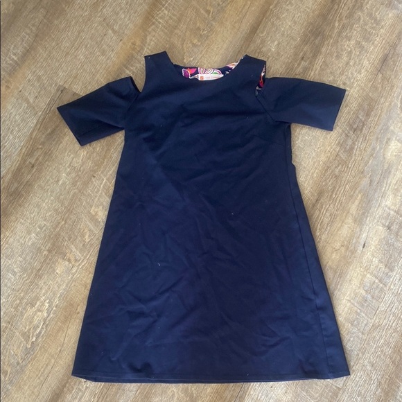 Jude Connally Navy Blue Cold ShoulderDress XS - Picture 2 of 7